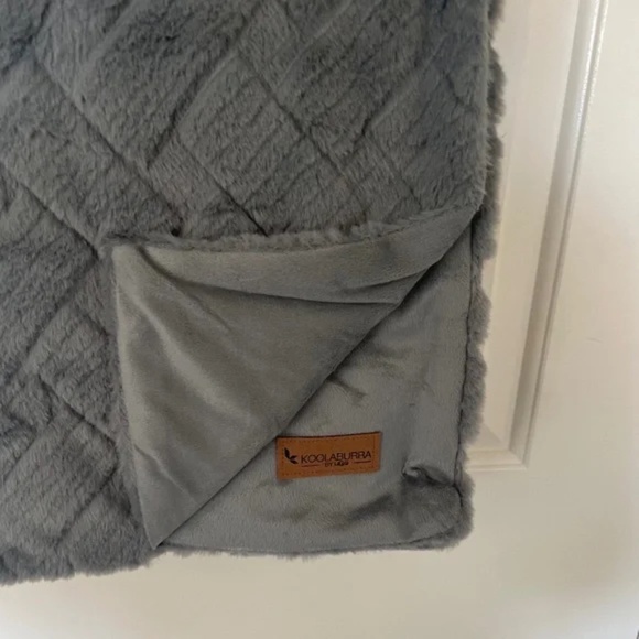 Koolaburra by UGG | NWT Crystelle Faux Fur Throw Blanket – Soft Geo Texture - Picture 3 of 9